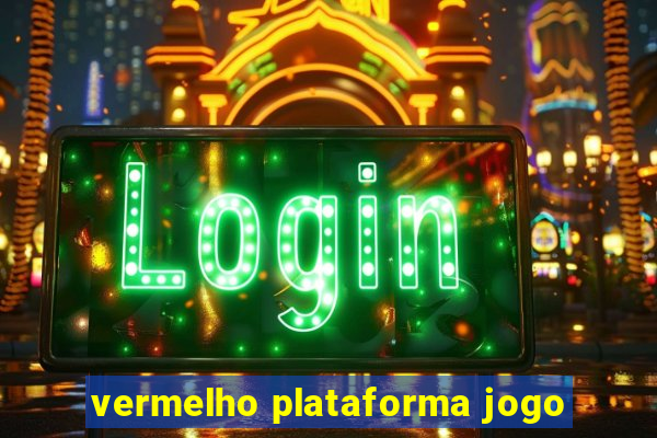 vermelho plataforma jogo